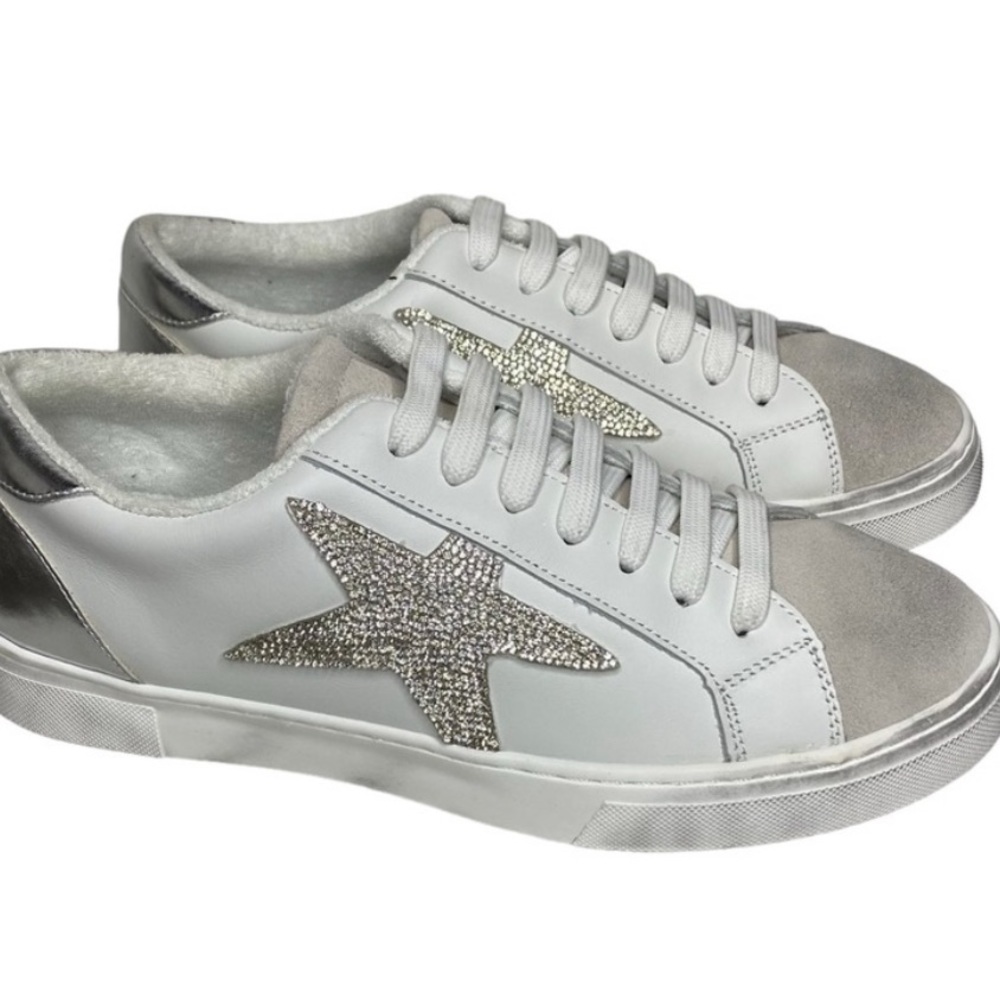 Steve Madden résumé rhinestone star sneaker brand new 8
